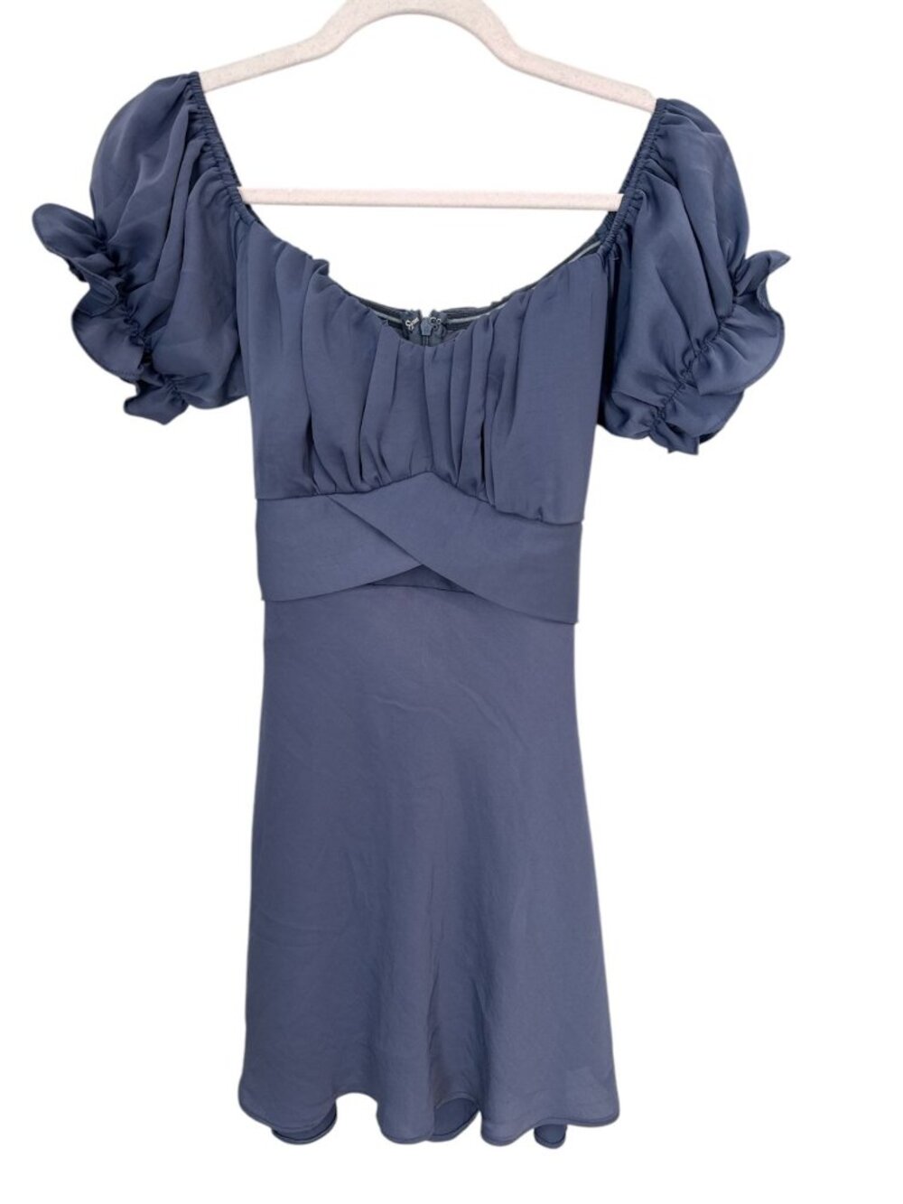 NWT Saints & Secrets Puff Sleeve Mini Dress - Size Medium